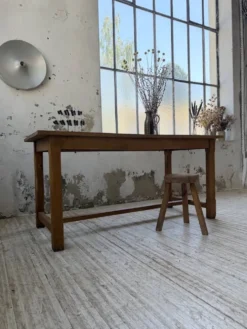 Table de ferme chêne doré 160cm