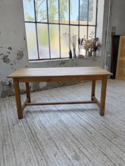 Table de ferme chêne doré 160cm