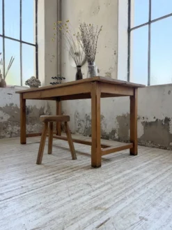 Table de ferme chêne doré 160cm