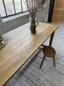 Table de ferme chêne doré 160cm