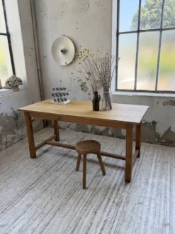 Table de ferme chêne doré 160cm