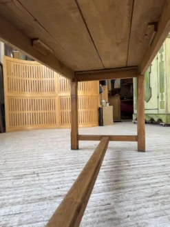 Table de ferme chêne doré 160cm