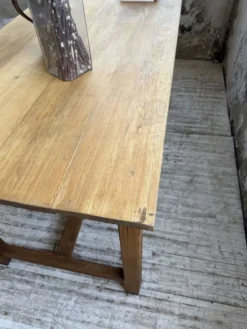 Table de ferme chêne doré 160cm