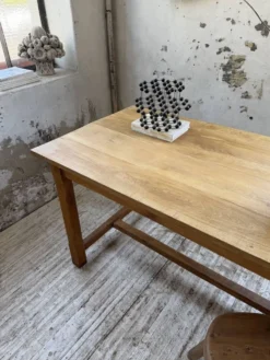 Table de ferme chêne doré 160cm