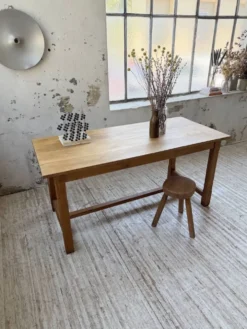 Table de ferme chêne doré 160cm