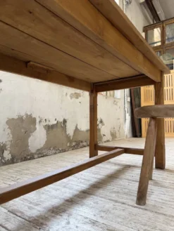 Table de ferme chêne doré 160cm