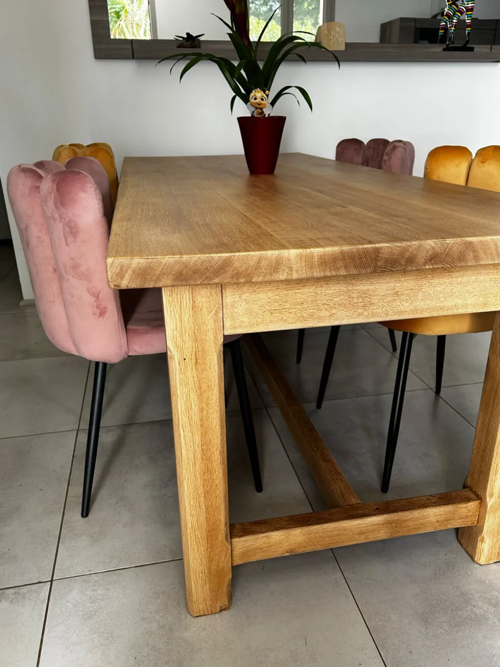Table de ferme chêne massif