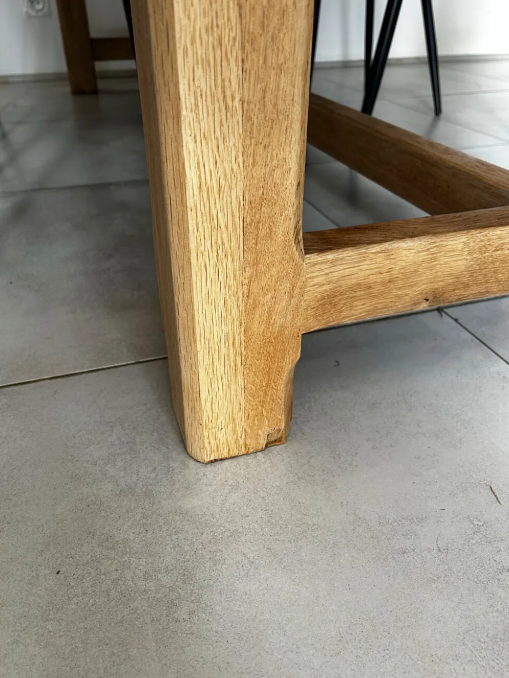 Table de ferme chêne massif