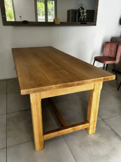 Table de ferme chêne massif
