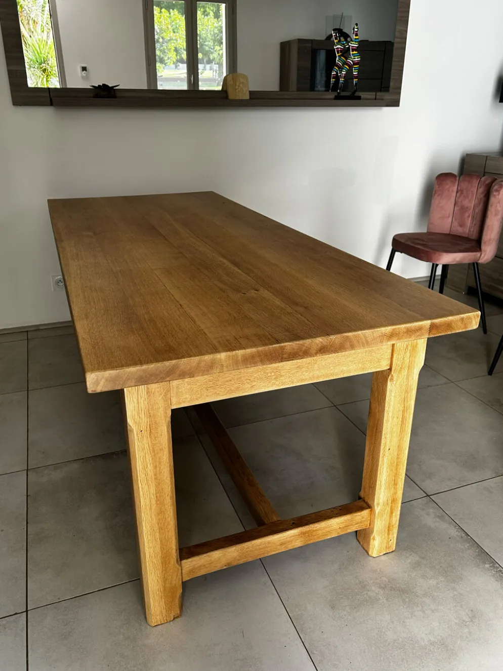Table de ferme chêne massif