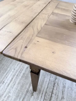 Table de ferme chêne massif avec allonges (190-280cm) 1950