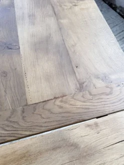 Table de ferme chêne massif avec allonges (190-280cm) 1950