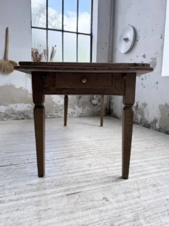 Table de ferme chêne massif avec allonges (190-280cm) 1950