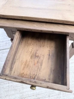 Table de ferme chêne massif avec allonges (190-280cm) 1950