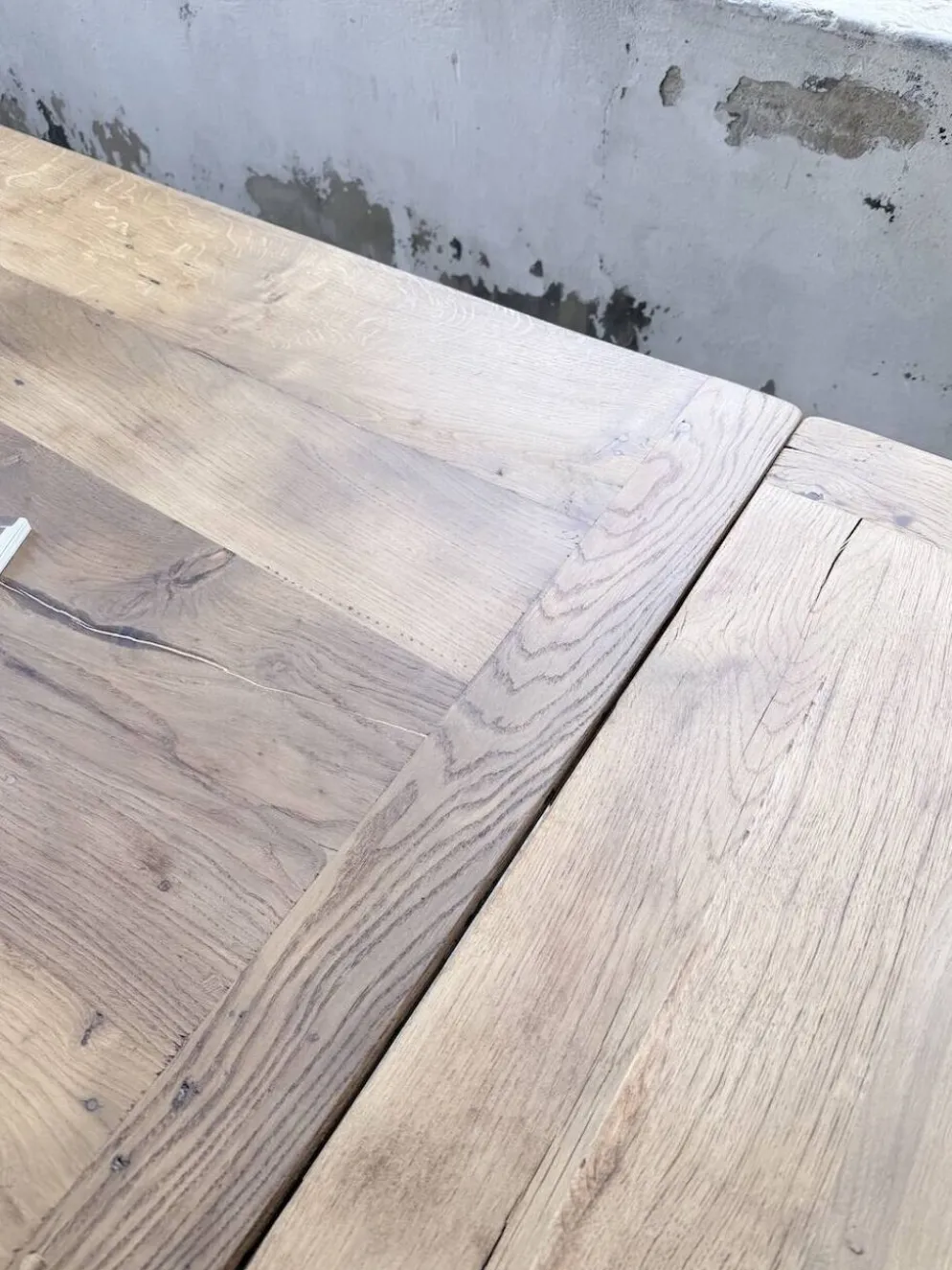 Table de ferme chêne massif avec allonges (190-280cm) 1950
