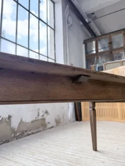 Table de ferme chêne massif avec allonges (190-280cm) 1950