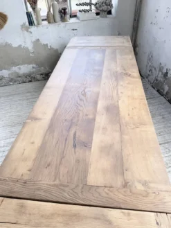 Table de ferme chêne massif avec allonges (190-280cm) 1950