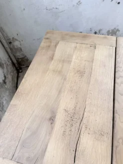 Table de ferme chêne massif avec allonges (190-280cm) 1950
