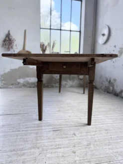 Table de ferme chêne massif avec allonges (190-280cm) 1950