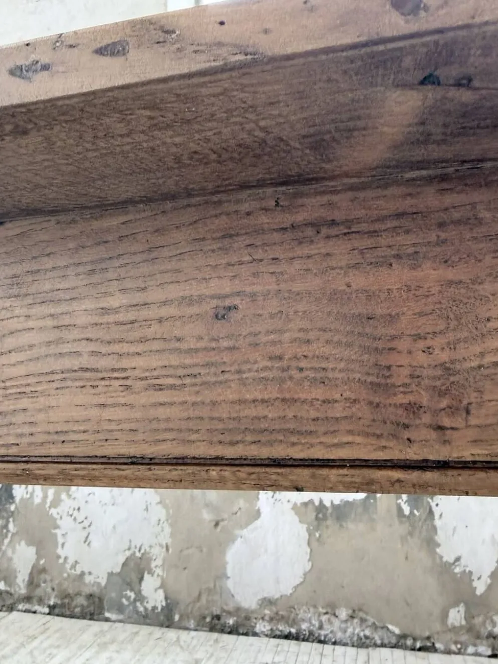 Table de ferme chêne massif avec allonges (190-280cm) 1950