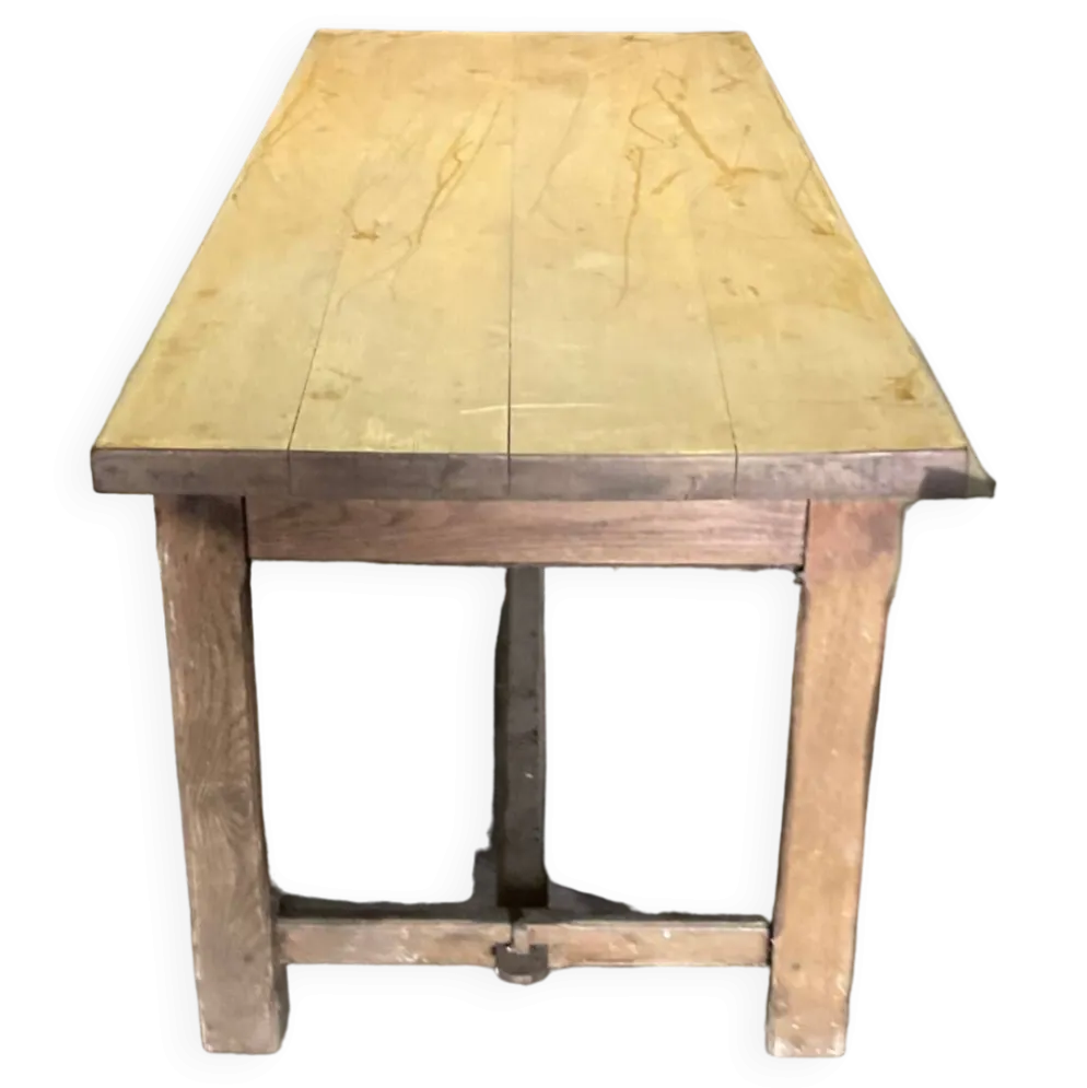 Table de ferme chêne massif centenaire TBE