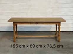 Table de ferme en chêne