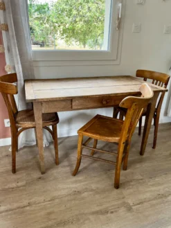 Table de ferme en chêne