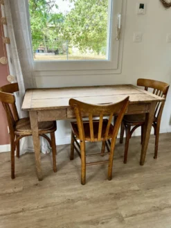 Table de ferme en chêne