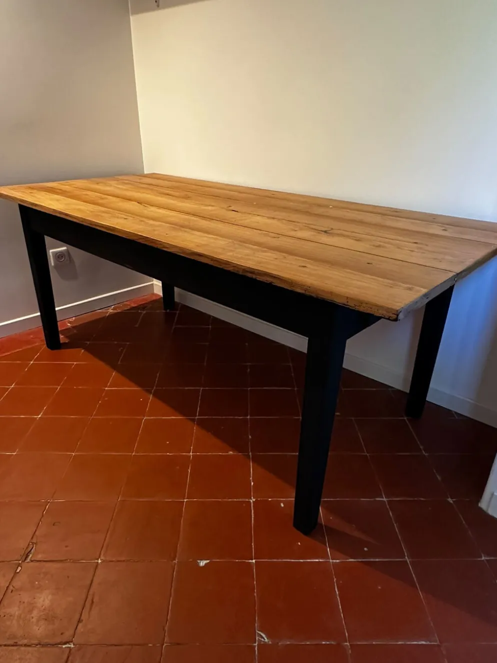 Table de ferme en chêne