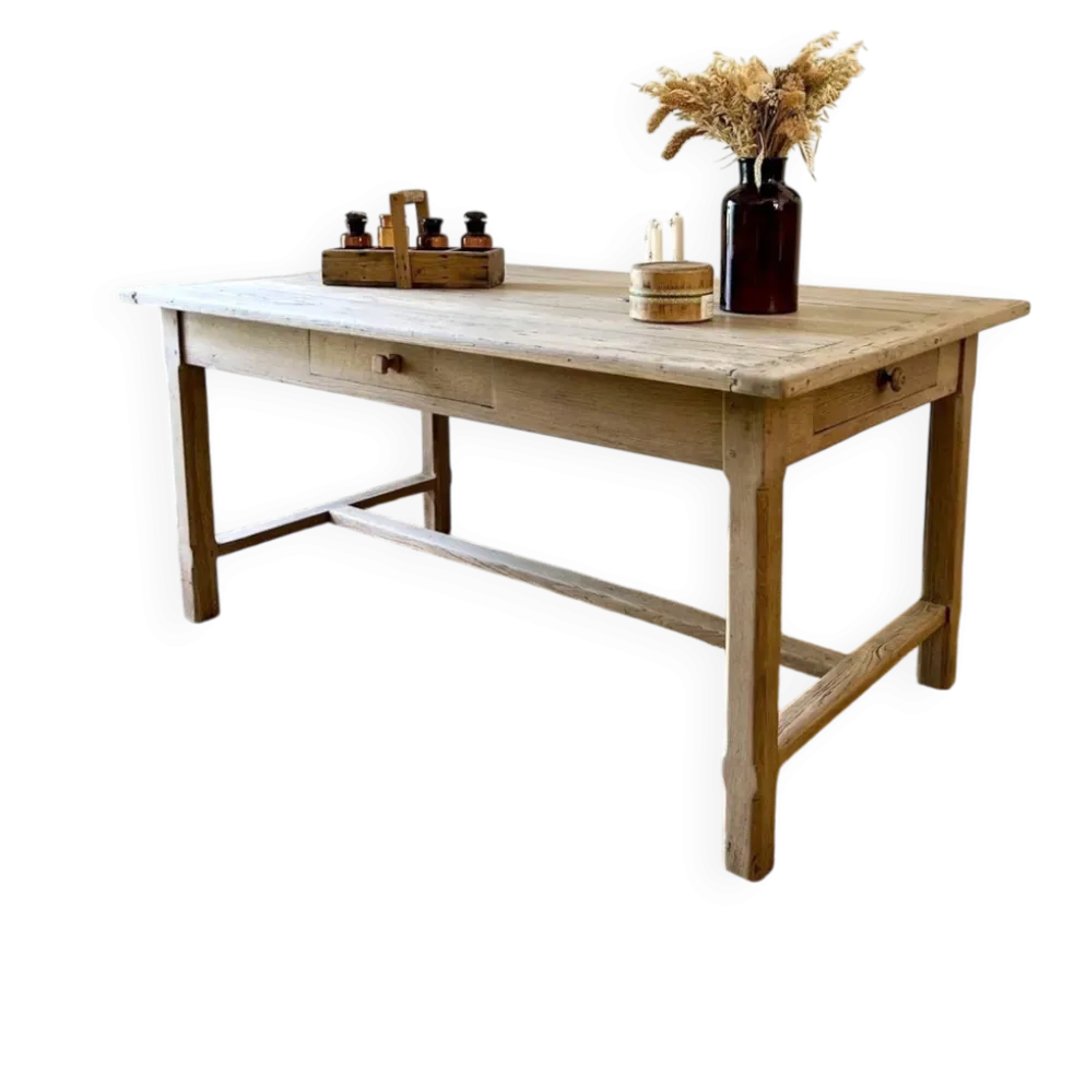 Table de ferme en chêne