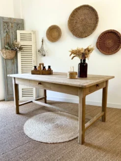 Table de ferme en chêne