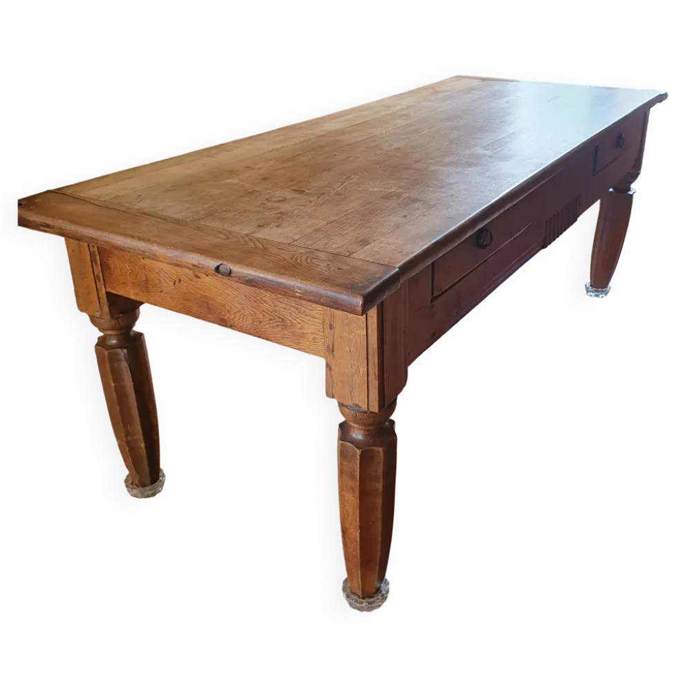 Table de ferme en chêne