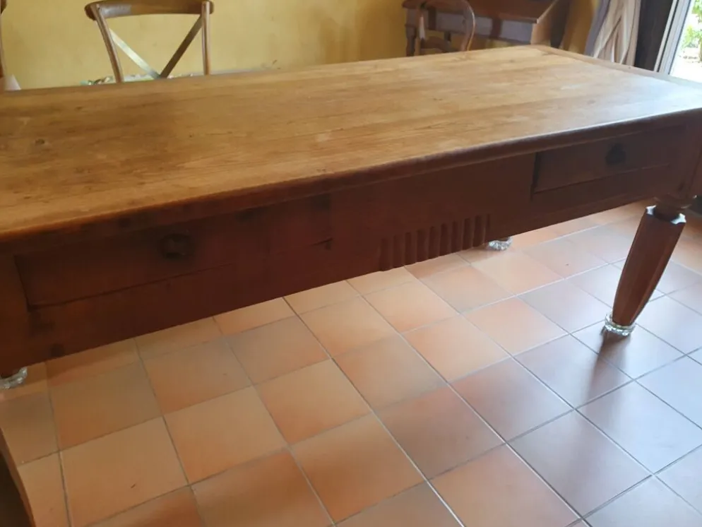 Table de ferme en chêne
