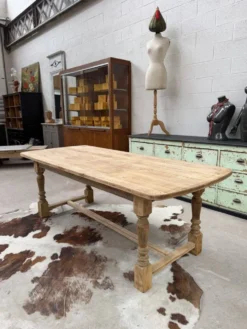 Table de ferme en chêne années 60