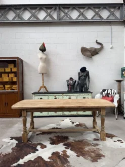 Table de ferme en chêne années 60