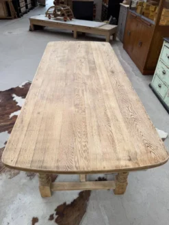 Table de ferme en chêne années 60
