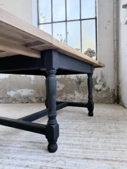 Table de ferme en chêne avec rallonges