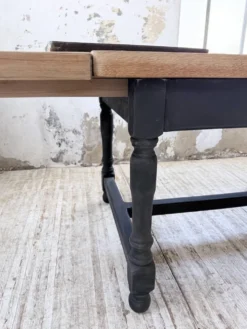 Table de ferme en chêne avec rallonges