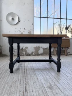 Table de ferme en chêne avec rallonges