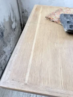 Table de ferme en chêne avec rallonges