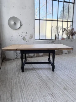Table de ferme en chêne avec rallonges