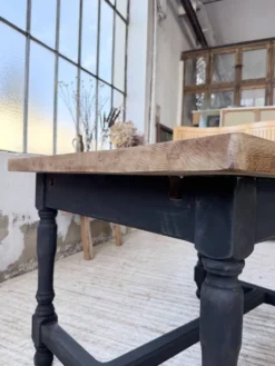 Table de ferme en chêne avec rallonges