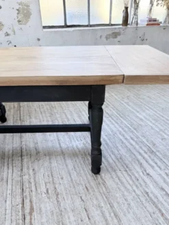 Table de ferme en chêne avec rallonges