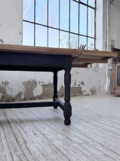 Table de ferme en chêne avec rallonges