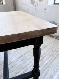 Table de ferme en chêne avec rallonges