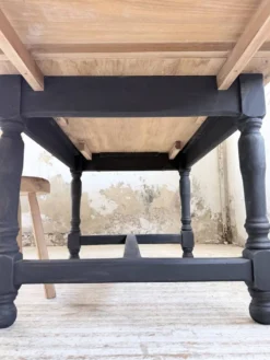 Table de ferme en chêne avec rallonges