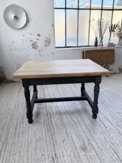 Table de ferme en chêne avec rallonges