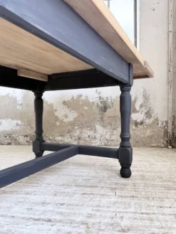 Table de ferme en chêne avec rallonges