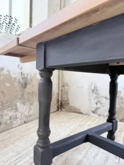 Table de ferme en chêne avec rallonges