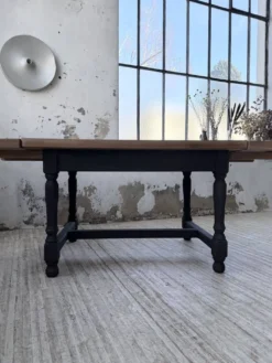 Table de ferme en chêne avec rallonges